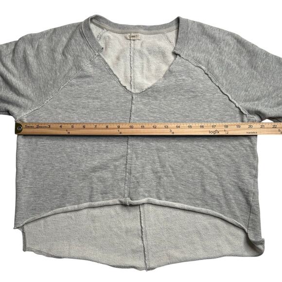 Anthropologie Pilcro Reworked Popover V-Neck Sweatshirt - Picture 5 of 9